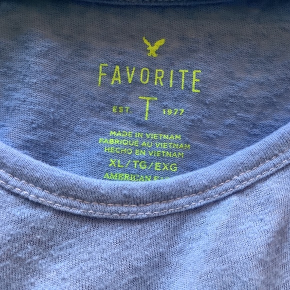 AMERICAN EAGLE Blue Ombre Favorite T-Shirt SIZE XL (From 2013) Women’s - Picture 3 of 4